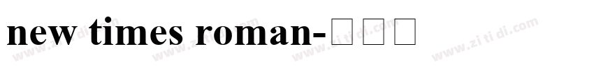 new times roman字体转换